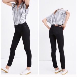 Madewell skinny charcoal stretch jeans, 27